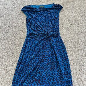 Lauren Ralph Lauren Women’s Size 10 Dress Blue Purple Pattern Sleeveless